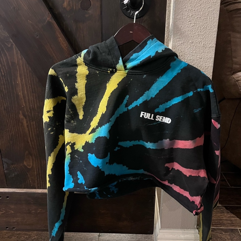 New In Bag Full Send Womens Cropped Hoodie Size 2XL
